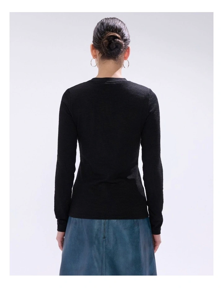 Let's Groove Top in Black image 4