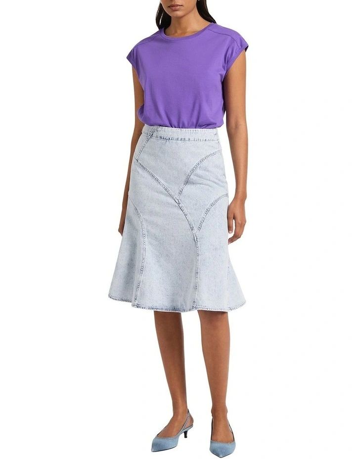 Martie Mercerised Cotton Tee in Secrets image 2