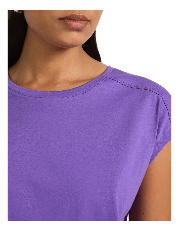 Martie Mercerised Cotton Tee in Secrets image 4
