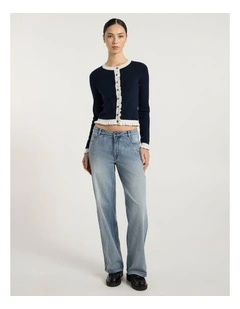 Amy Straight Leg Jean in Mediterranean Blue