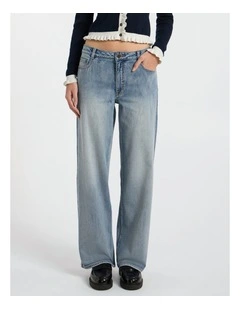 Amy Straight Leg Jean in Mediterranean Blue