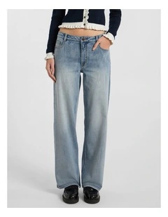 Amy Straight Leg Jean in Mediterranean Blue