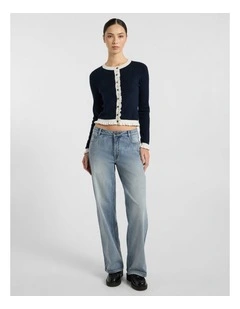 Amy Straight Leg Jean in Mediterranean Blue