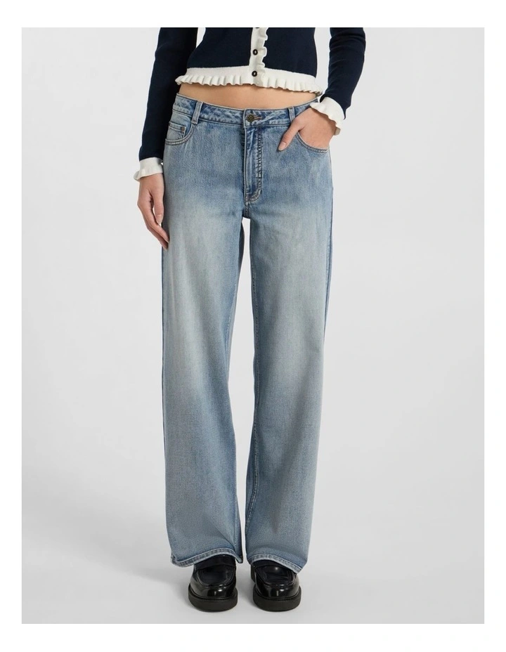 Amy Straight Leg Jean in Mediterranean Blue image 2