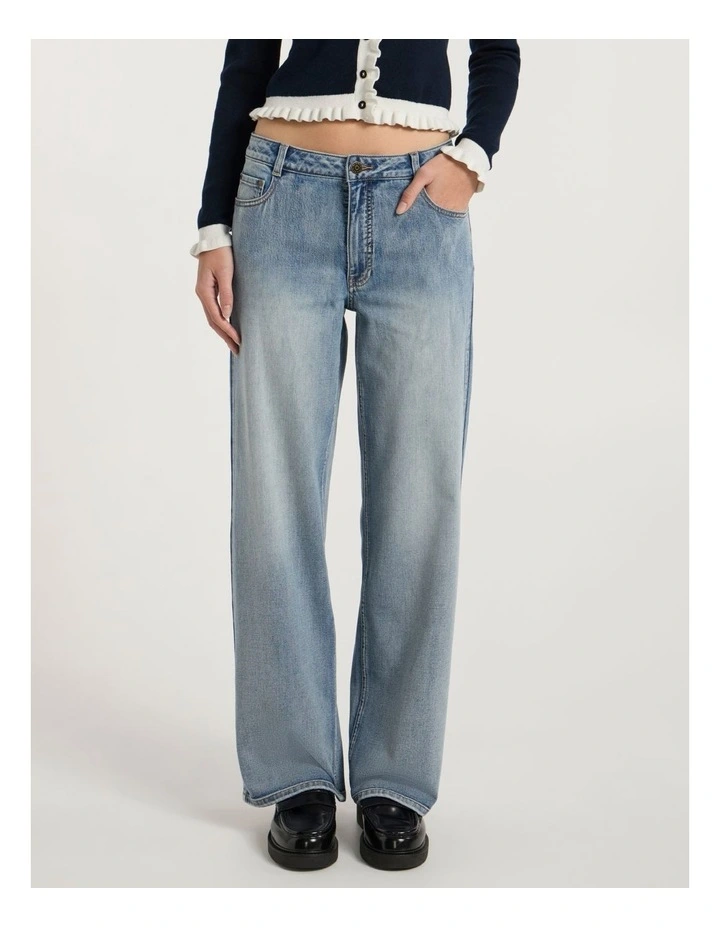 Amy Straight Leg Jean in Mediterranean Blue image 2