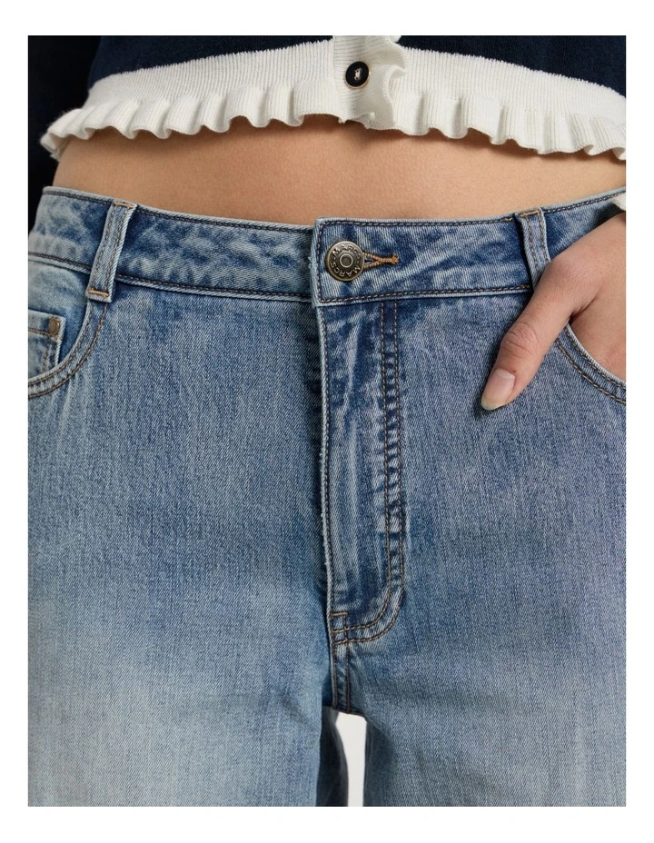 Amy Straight Leg Jean in Mediterranean Blue image 3
