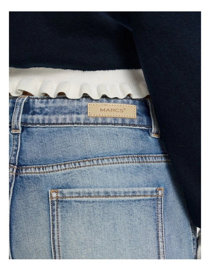 Amy Straight Leg Jean in Mediterranean Blue image 4