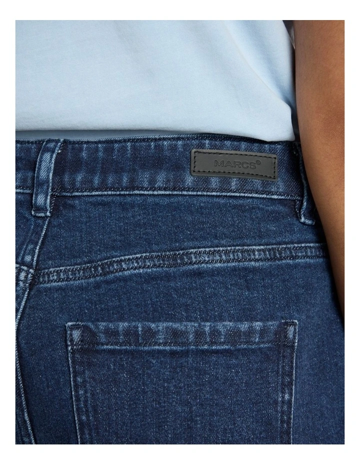 Gigi Sparkly Barrel Leg Jean in Ink image 5