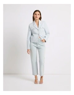 Girlfriend Straight Leg Jean in Paley Blue