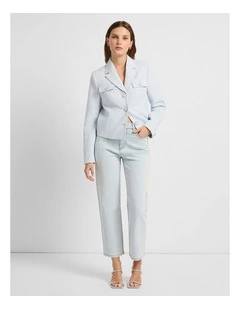 Girlfriend Straight Leg Jean in Paley Blue