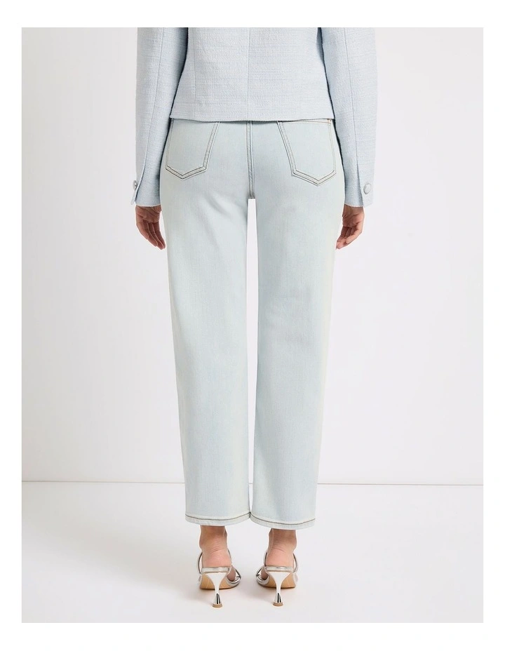 Girlfriend Straight Leg Jean in Paley Blue image 3