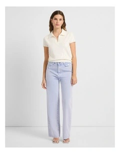 Gwyneth Straight Leg Jean in Periwinkle