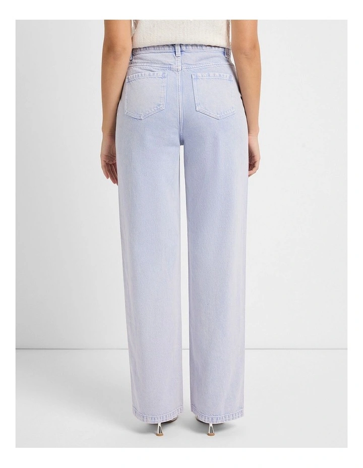 Gwyneth Straight Leg Jean in Periwinkle image 3