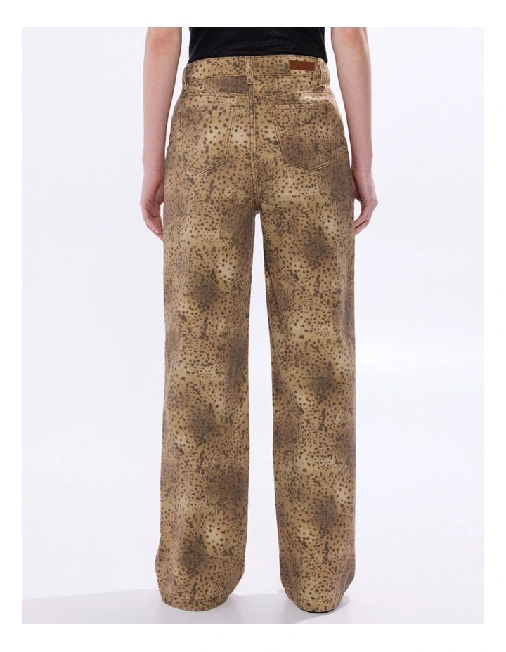 Spot To The Top Jeans in Brown Multi image 4