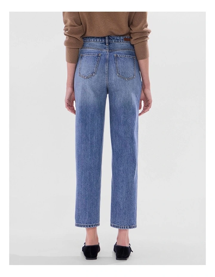 Yuki Boyfriend Jean in Milan Blue image 3