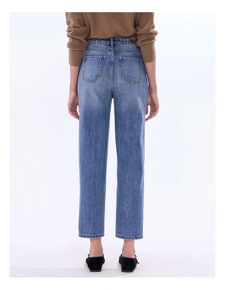 Yuki Boyfriend Jean in Milan Blue image 4