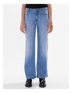 Andy Straight Leg Jean in Crete Blue