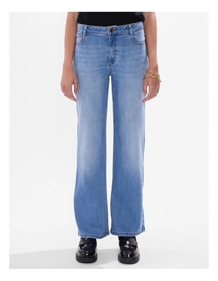 Andy Straight Leg Jean in Crete Blue image 1