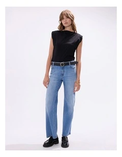 Andy Straight Leg Jean in Crete Blue