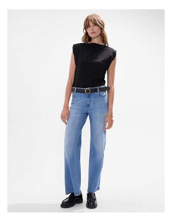 Andy Straight Leg Jean in Crete Blue image 2