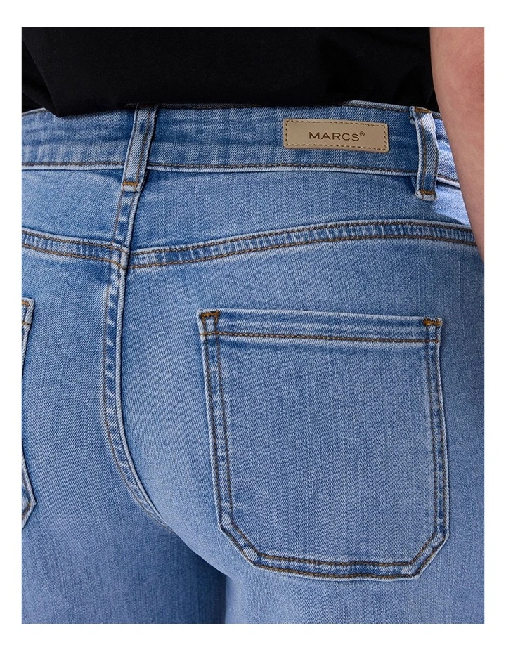 Andy Straight Leg Jean in Crete Blue image 2