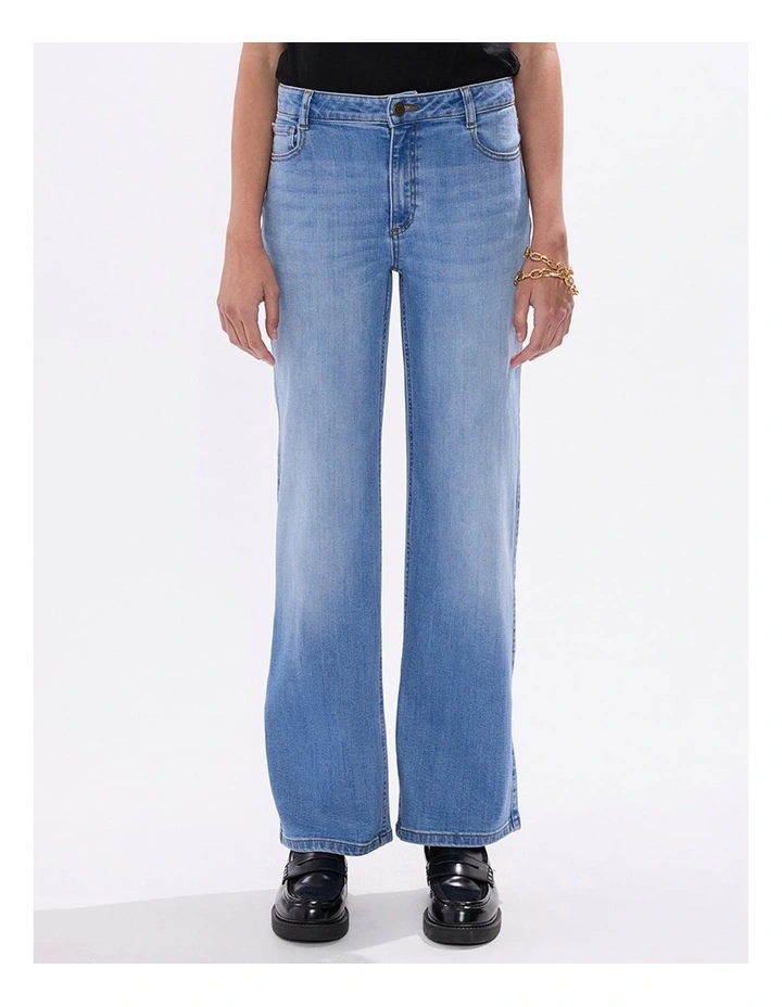 Andy Straight Leg Jean in Crete Blue image 3