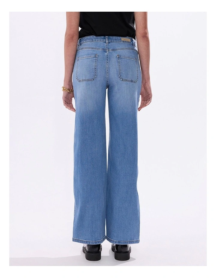 Andy Straight Leg Jean in Crete Blue image 4