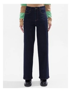 Maya Wide Leg Jean in Austin Blue