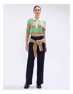 Maya Wide Leg Jean in Austin Blue