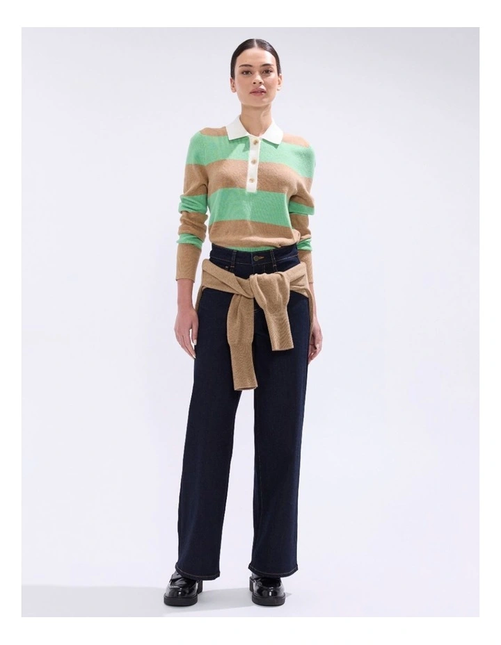 Maya Wide Leg Jean in Austin Blue image 1
