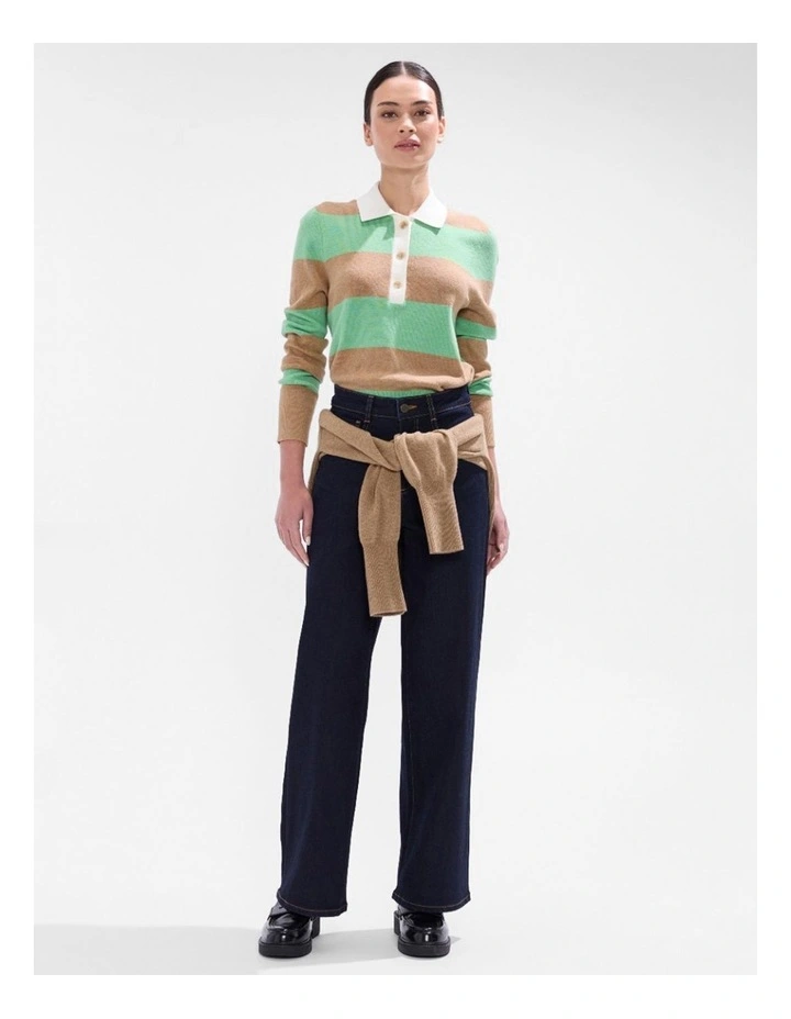 Maya Wide Leg Jean in Austin Blue image 2
