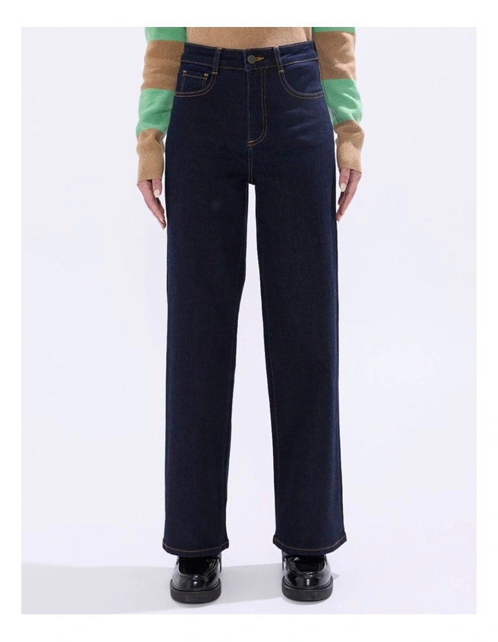 Maya Wide Leg Jean in Austin Blue image 2