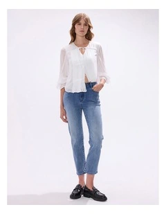 Mary Studded Jean in Han Blue