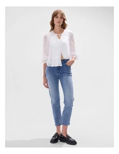 Mary Studded Jean in Han Blue