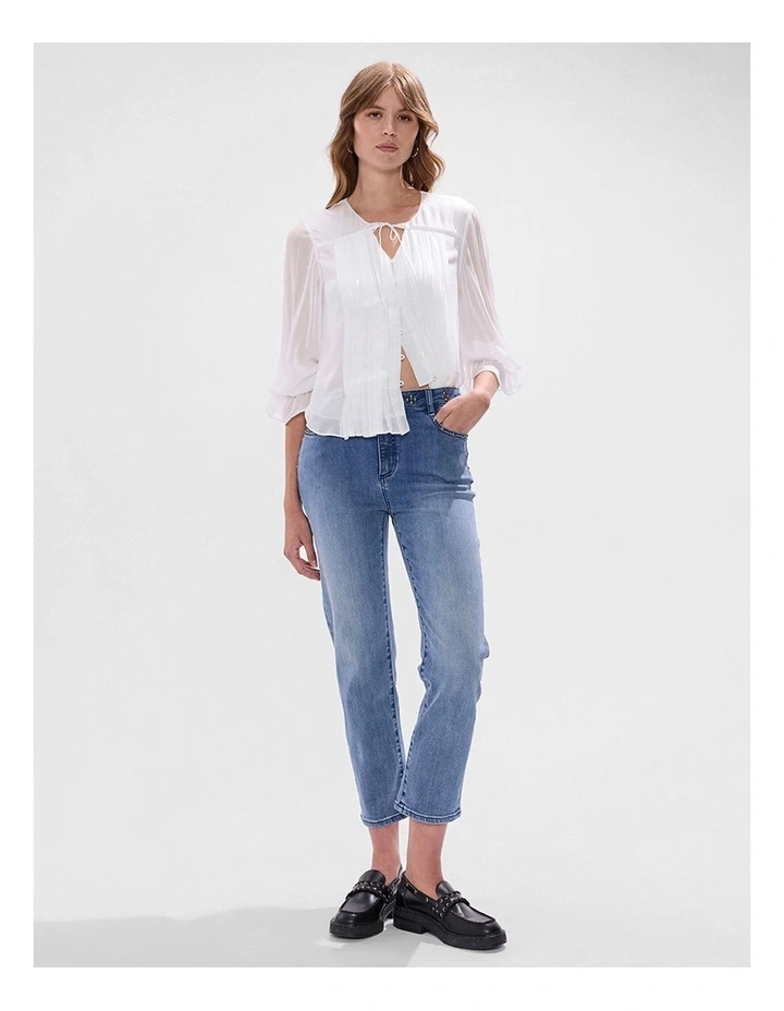 Mary Studded Jean in Han Blue image 2
