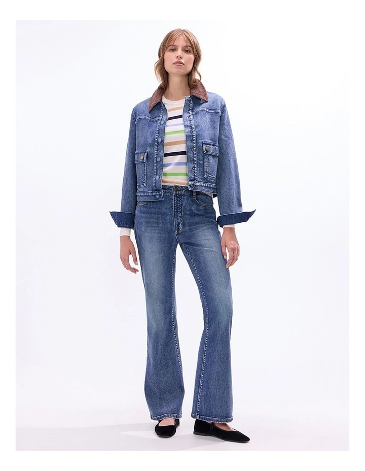 Kita Bootleg Jean in Milan Blue image 1