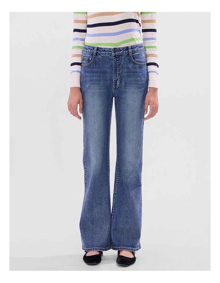 Kita Bootleg Jean in Milan Blue image 2