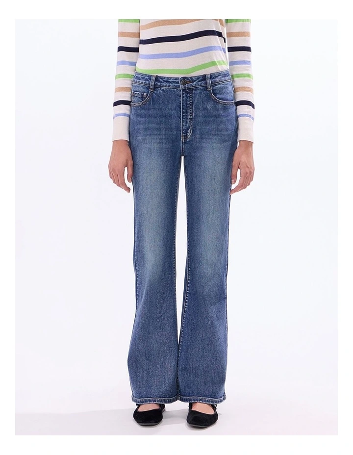 Kita Bootleg Jean in Milan Blue image 2
