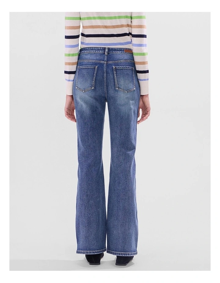 Kita Bootleg Jean in Milan Blue image 3