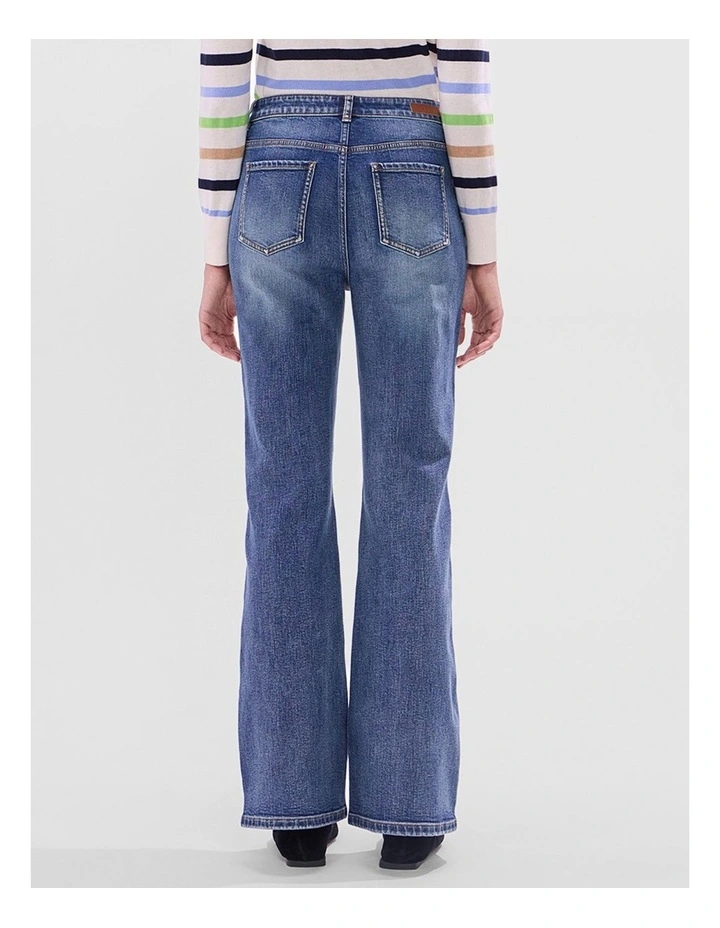 Kita Bootleg Jean in Milan Blue image 3