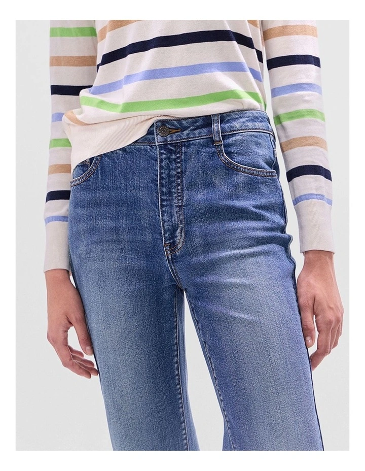Kita Bootleg Jean in Milan Blue image 4