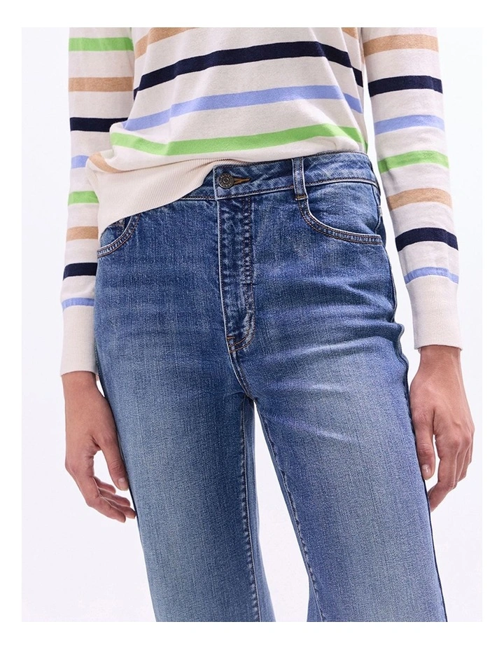 Kita Bootleg Jean in Milan Blue image 4