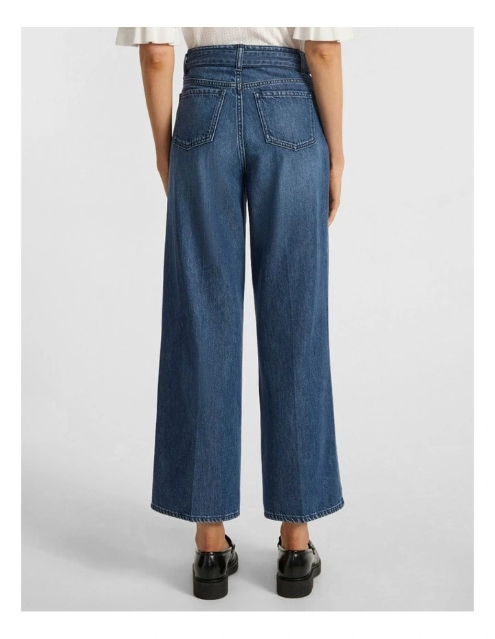 Paolo Wide Leg Jean in Mid Wash image 3