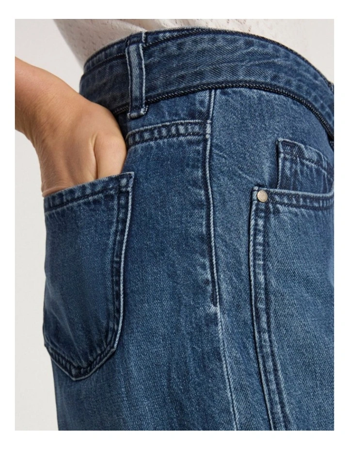 Paolo Wide Leg Jean in Mid Wash image 3