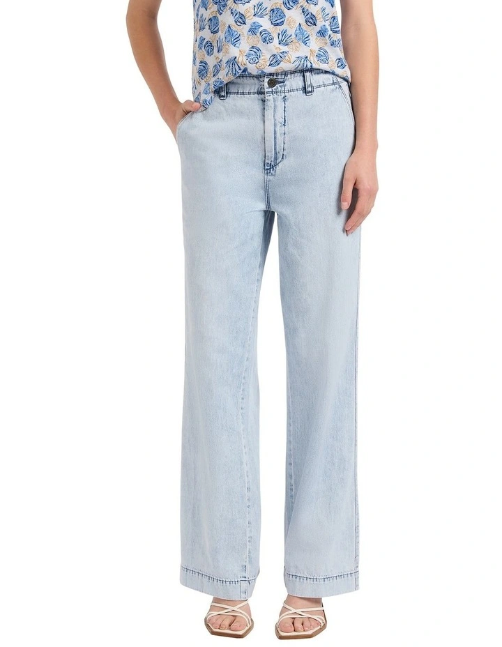 Remy Straight Leg Jean in Paley Blue image 3