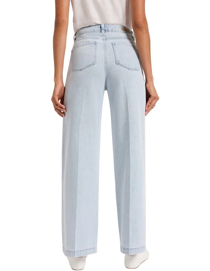 Emma Wide Leg Jean in Snow Wash image 2