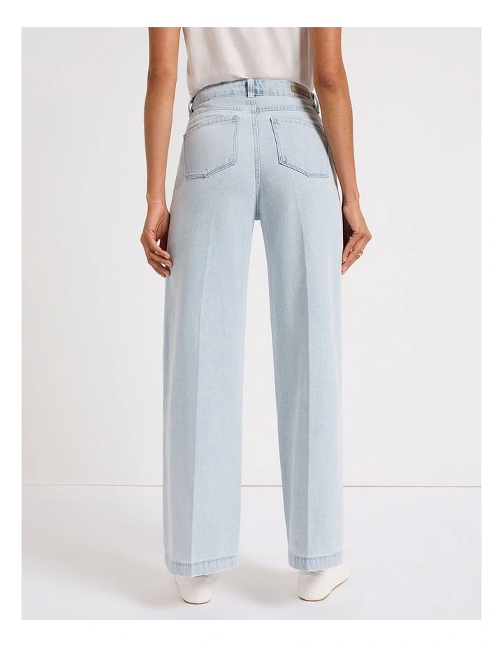 Emma Wide Leg Jean in Snow Wash image 3