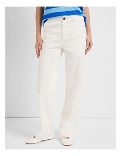 Remy Straight Leg Jean in Ivory