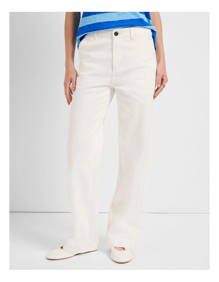 Remy Straight Leg Jean in Ivory image 1