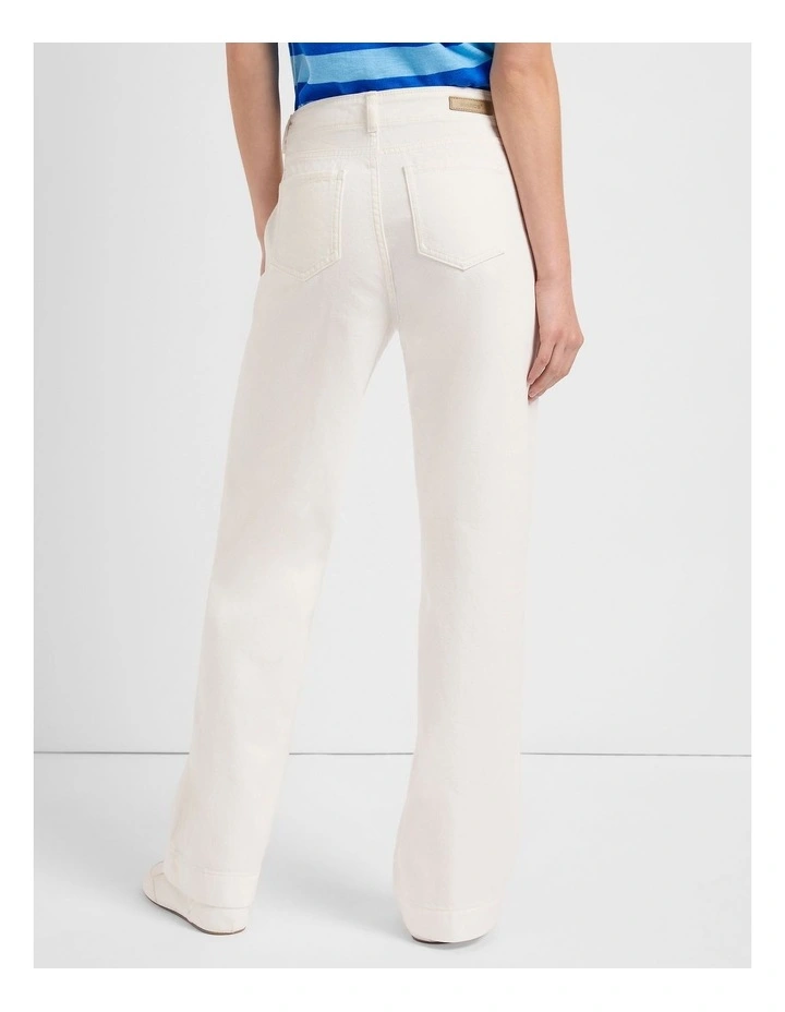 Remy Straight Leg Jean in Ivory image 3